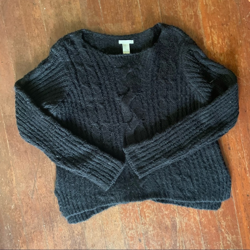 Forever 21 Cozy Knit Black Sweater - Picture 1 of 3